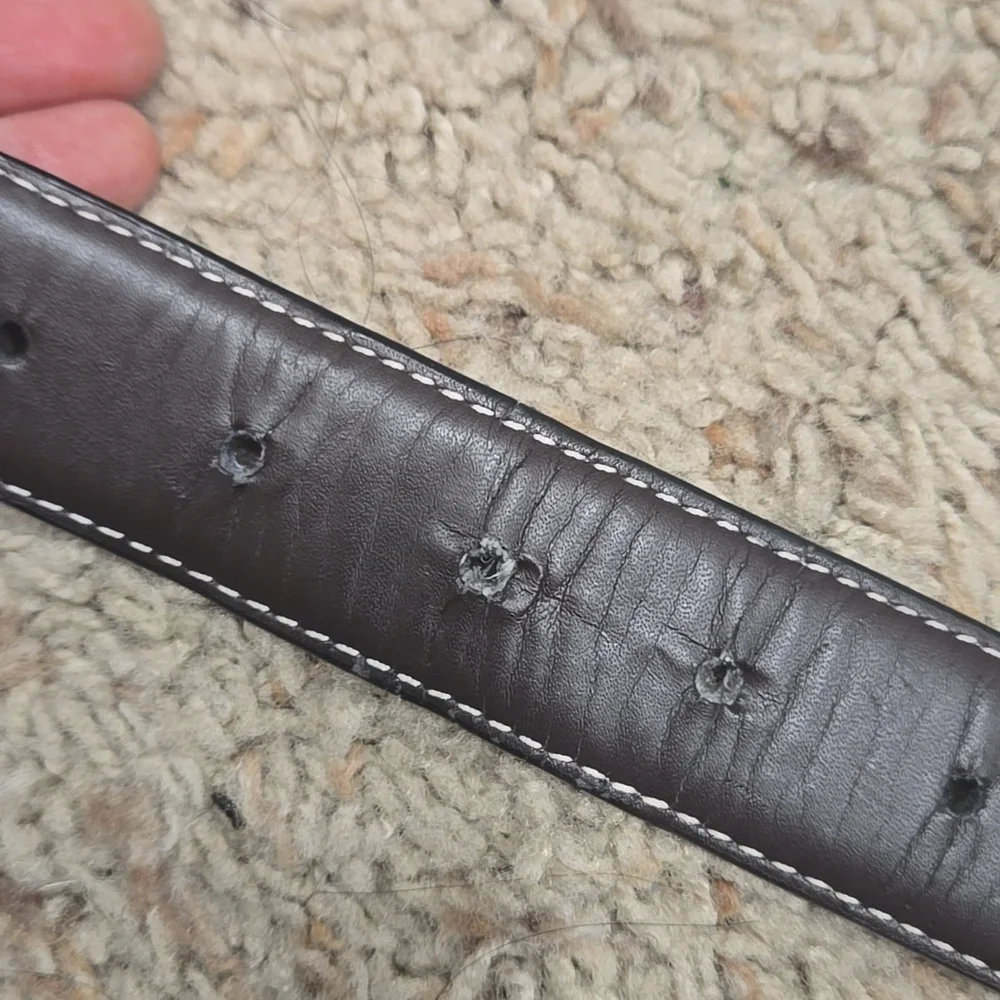 Lacoste Men's Brown And Black Reversible  Belt Size 33